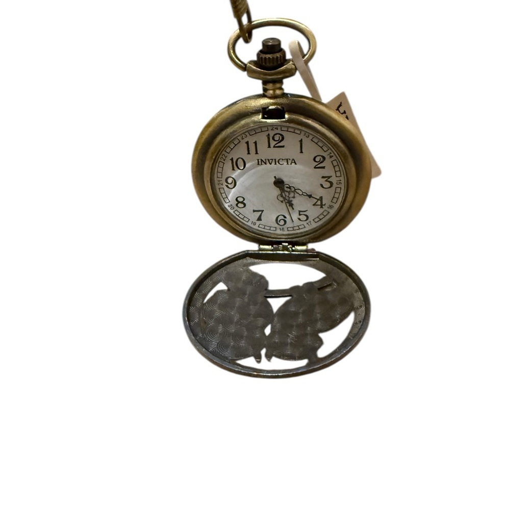 Invicta pocket watch NEW IN BOX - Gold and Green - Picture 4 of 4